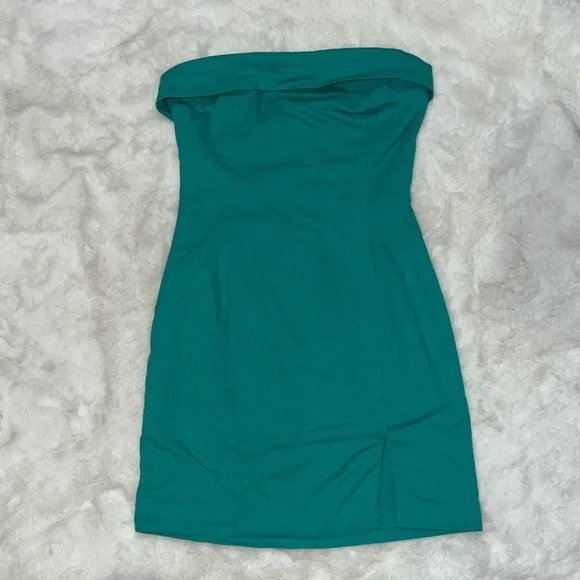 Mable On My Mind Strapless Foldover Mini Dress Sz M - Picture 3 of 5